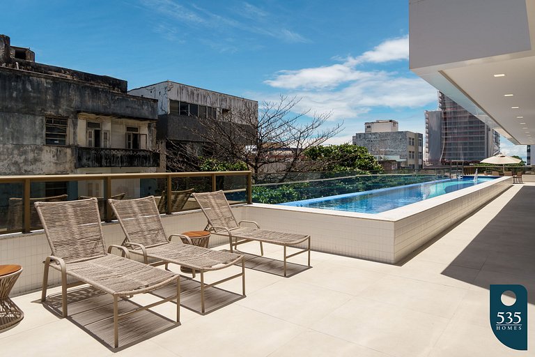 BARRA Vista Mar Lindo apartamento, Wi-Fi 500Mbps