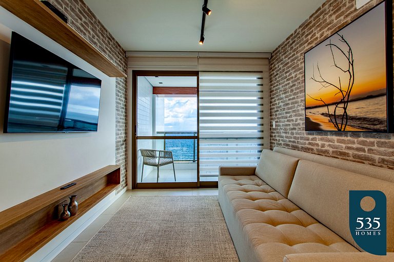 BARRA Vista Mar Lindo apartamento, Wi-Fi 500Mbps