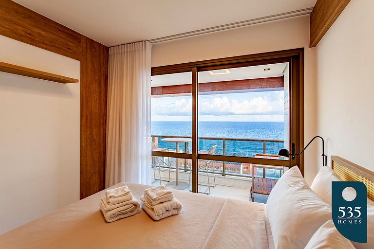 BARRA Vista Mar Lindo apartamento, Wi-Fi 500Mbps