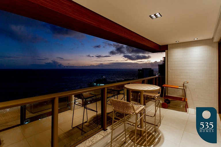 BARRA Vista Mar Lindo apartamento, Wi-Fi 500Mbps