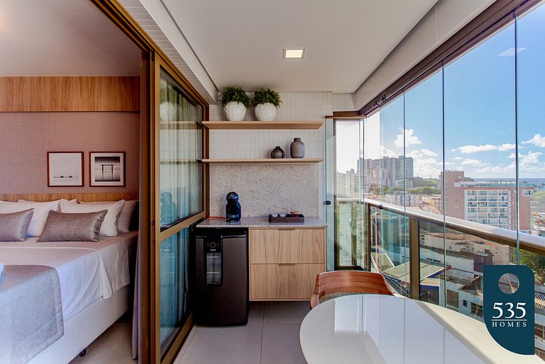 Barra com Vista Mar - Aconchegante e Bem Decorado