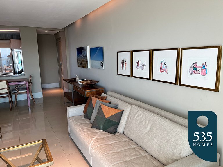Amplo Quarto e Sala Vista Baía de Todos os Santos