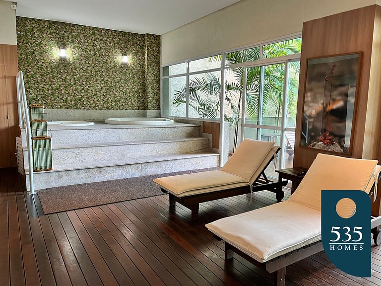 Amplo Quarto e Sala Vista Baía de Todos os Santos