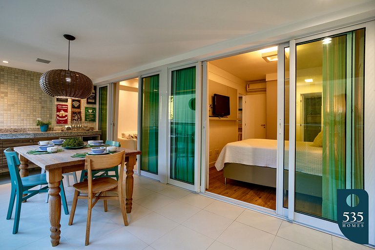 Precioso apartamento con balcón gourmet en Ondina