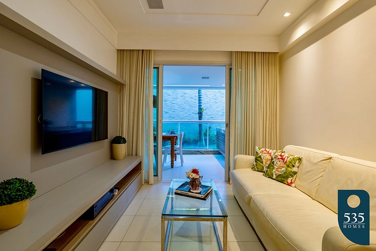 Precioso apartamento con balcón gourmet en Ondina