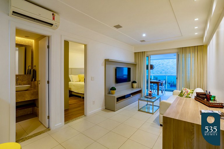 Lindo apartamento com varanda gourmet em Ondina