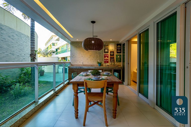 Precioso apartamento con balcón gourmet en Ondina
