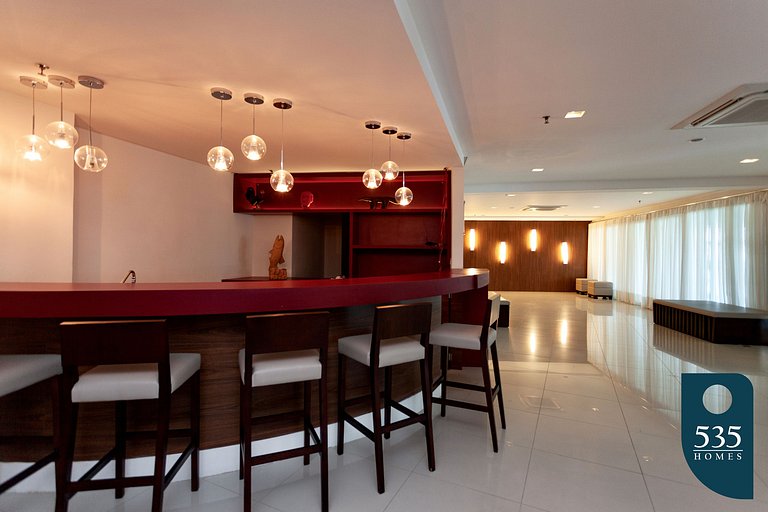 Lindo apartamento com varanda gourmet em Ondina