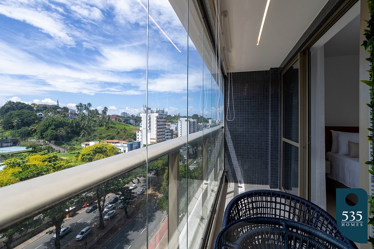 Moderno apartamento com acesso à praia