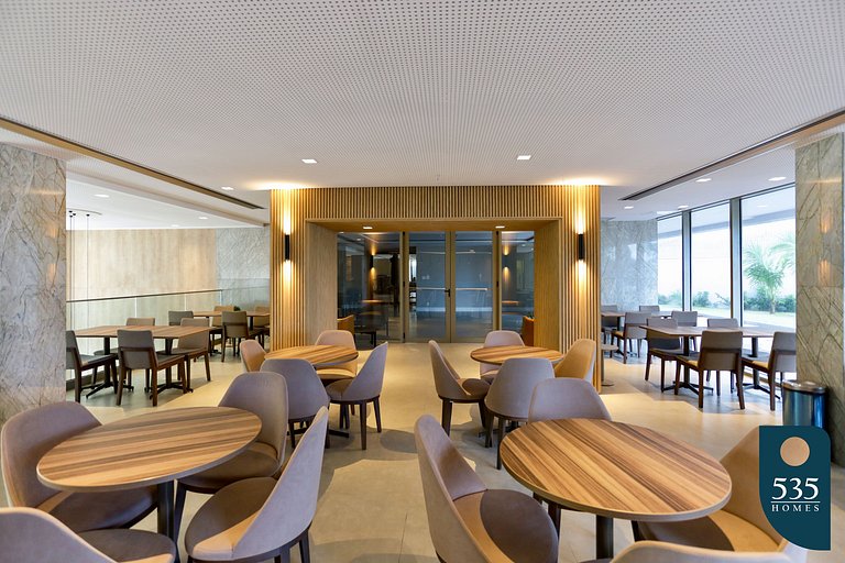 Moderno apartamento com acesso à praia