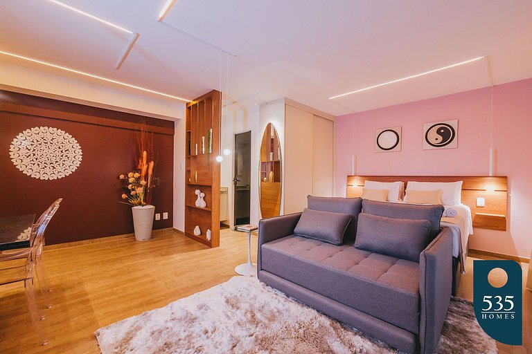 Quarto e sala a 250m da Praia do Porto da Barra