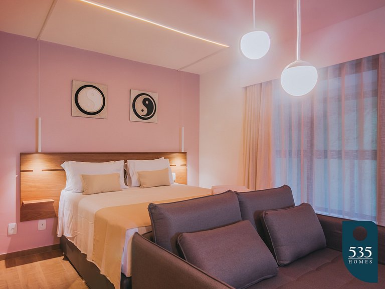 Dormitorio y sala 250m del Porto da Barra