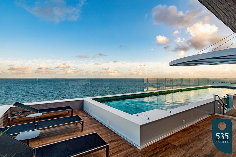 Apartamento Vista Mar a 100 metros da praia