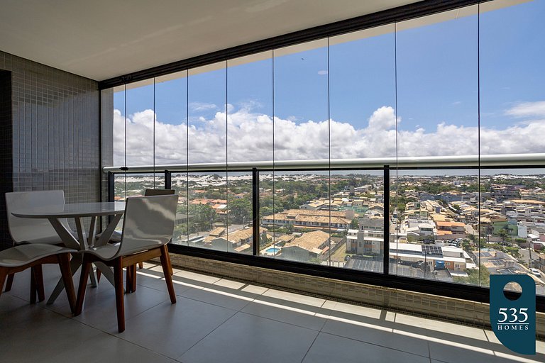 Apartamento em prédio com piscina no rooftop