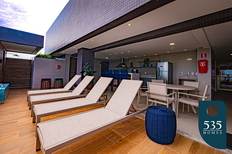 Studio with Rooftop 500m from the Barra's beach