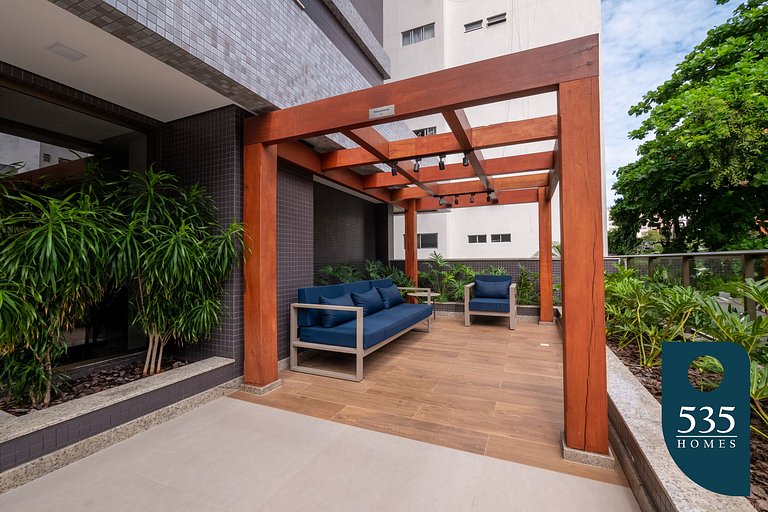 Studio with Rooftop 500m from the Barra's beach