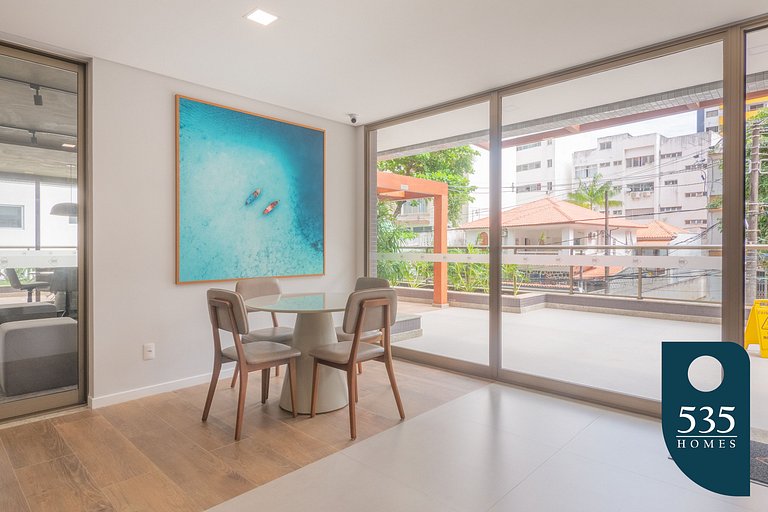 Studio with Rooftop 500m from the Barra's beach