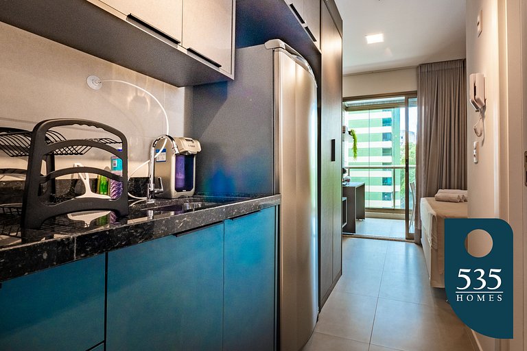 Studio with Rooftop 500m from the Barra's beach