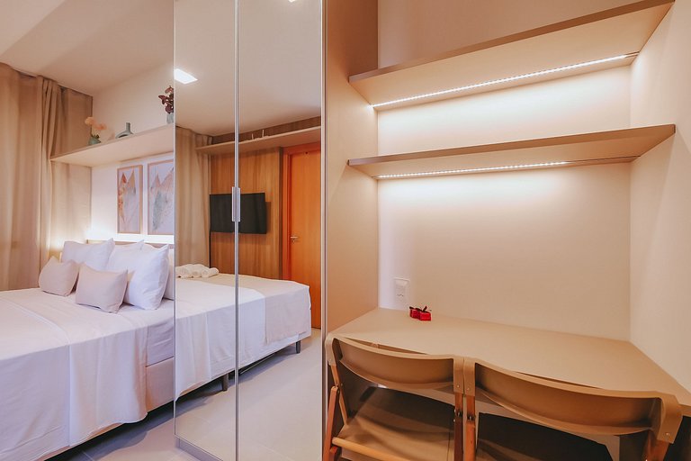 Stay in a Condo 500m from Shopping da Bahia