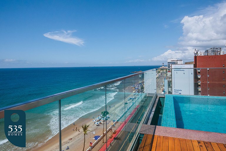 Bedsitter with Sea View, 300m from Farol da Barra