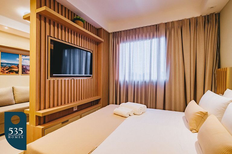 Quarto e sala 450m da praia de ondina
