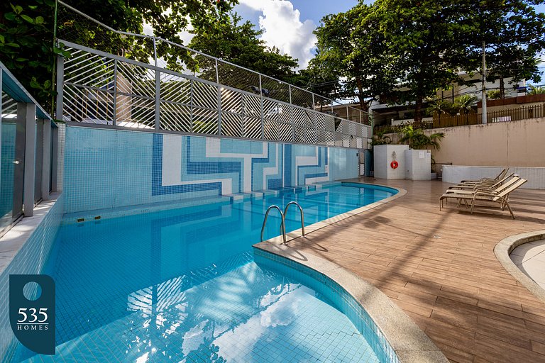 Comfort inside Ondina 350m from the beach