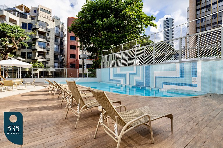Comfort inside Ondina 350m from the beach