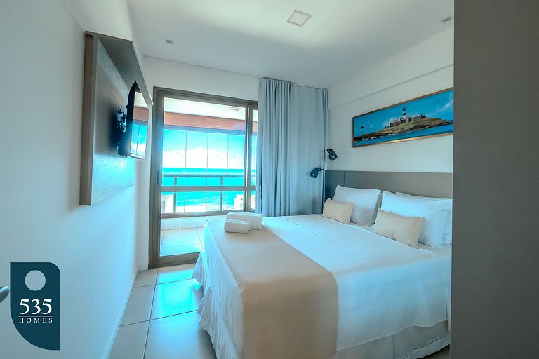 Apartamento super equipado perto da praia da Barra