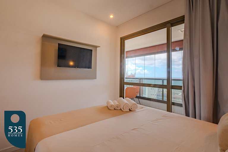 Apartamento super equipado perto da praia da Barra