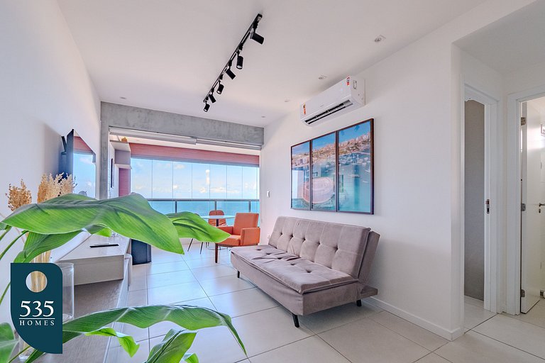 Apartamento super equipado perto da praia da Barra