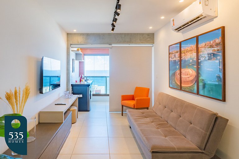 Apartamento super equipado perto da praia da Barra