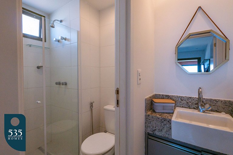 Apartamento super equipado perto da praia da Barra