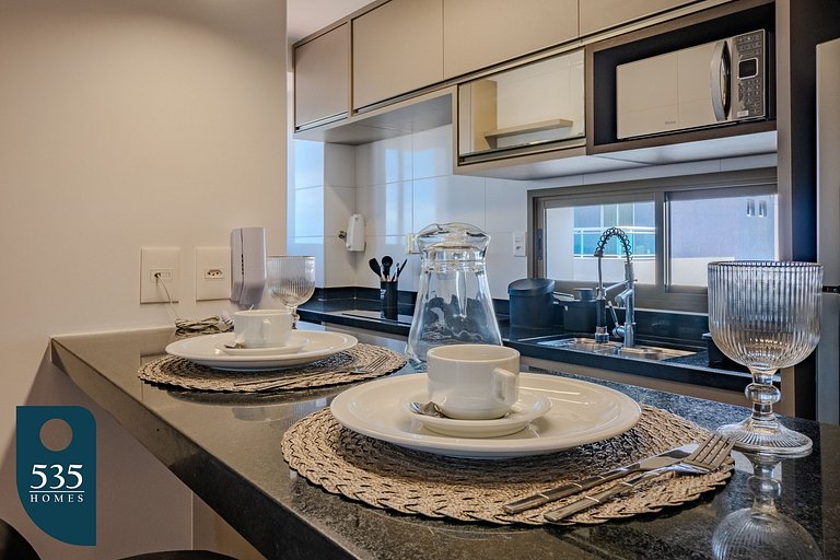 Apartamento super equipado perto da praia da Barra