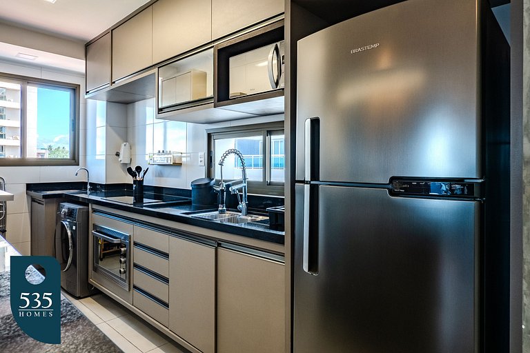 Apartamento super equipado perto da praia da Barra
