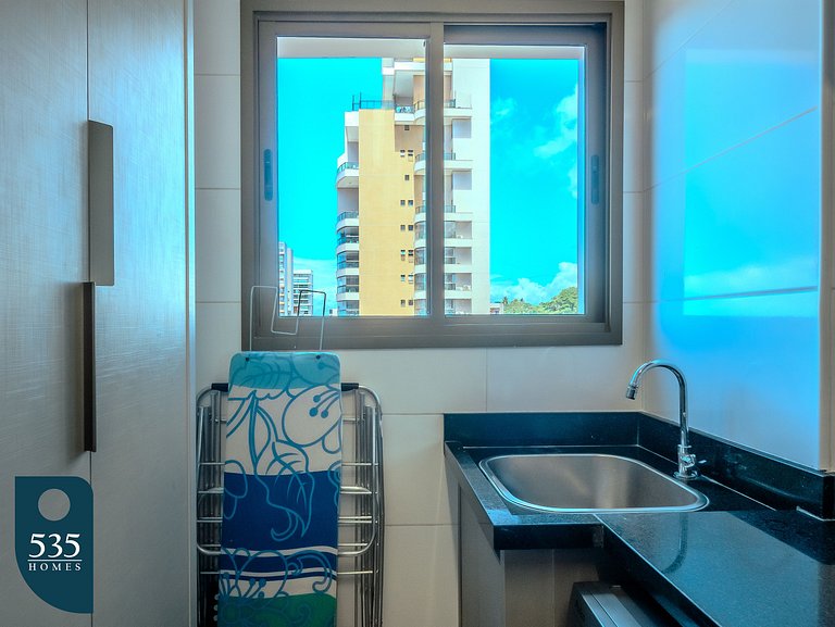 Apartamento super equipado perto da praia da Barra