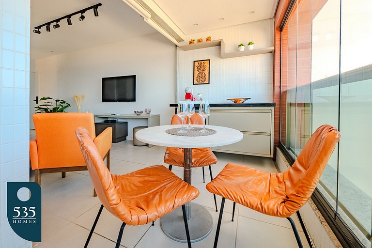 Apartamento super equipado perto da praia da Barra