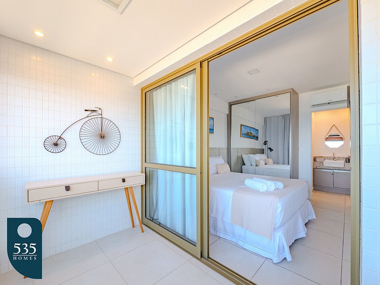 Apartamento super equipado perto da praia da Barra