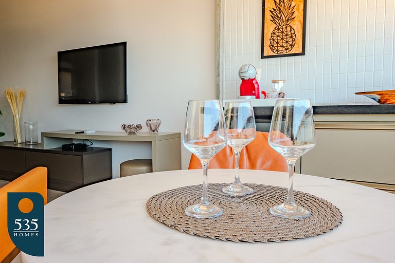 Apartamento super equipado perto da praia da Barra