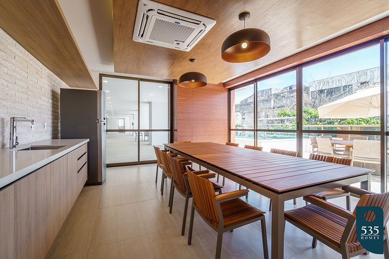 Apartamento super equipado perto da praia da Barra