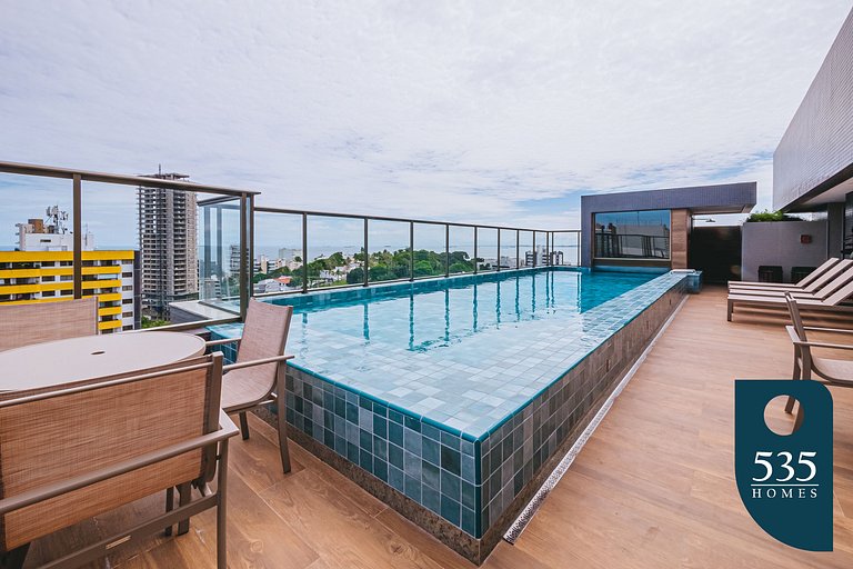 Condomínio com Piscina e Sauna no Coração da Barra