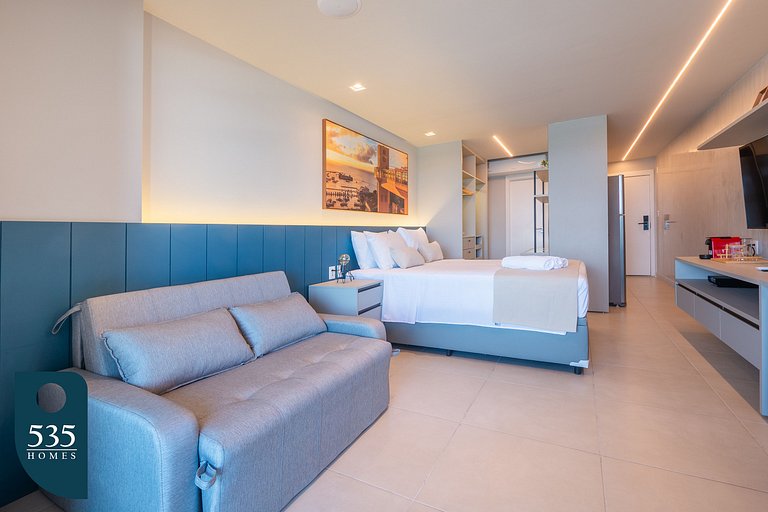 Comfortable Studio with Ocean View in Armação