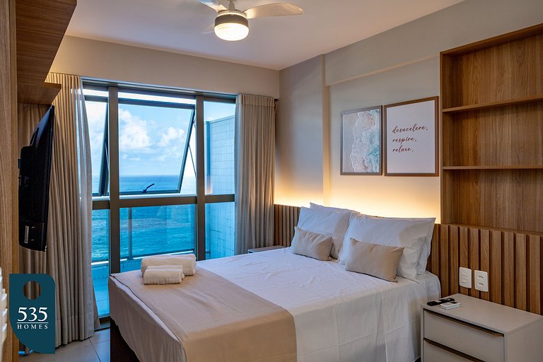 Fully Equipped 2 Bedroom with Ocean View in Barra