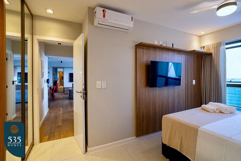 Fully Equipped 2 Bedroom with Ocean View in Barra