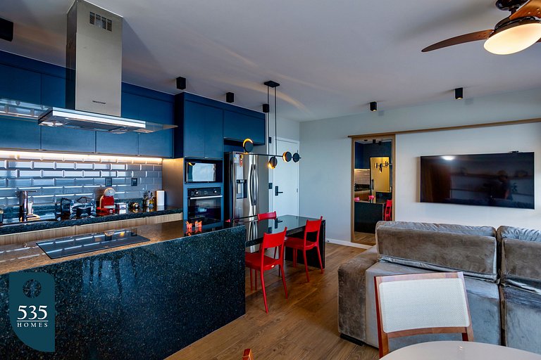 Fully Equipped 2 Bedroom with Ocean View in Barra