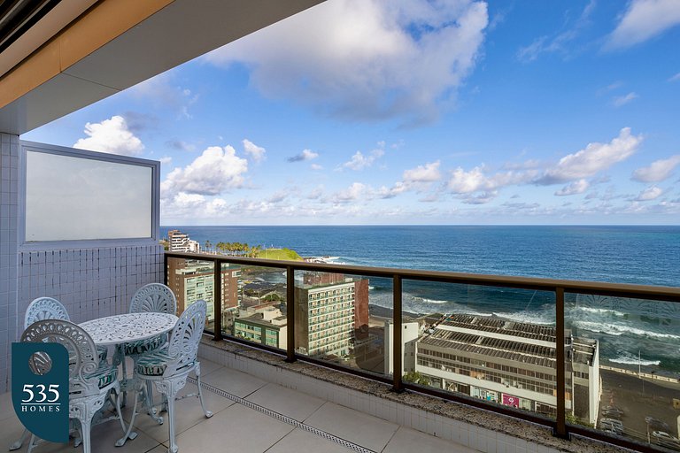 2 Quartos super equipado com vista mar na Barra