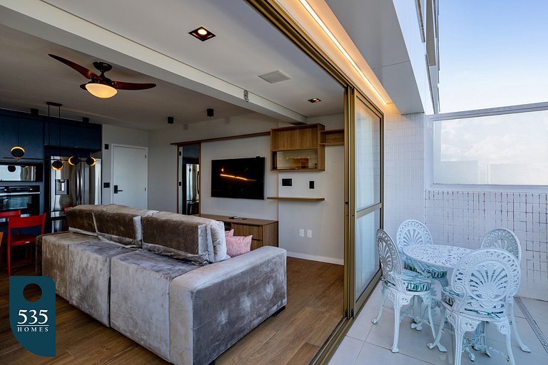 Fully Equipped 2 Bedroom with Ocean View in Barra