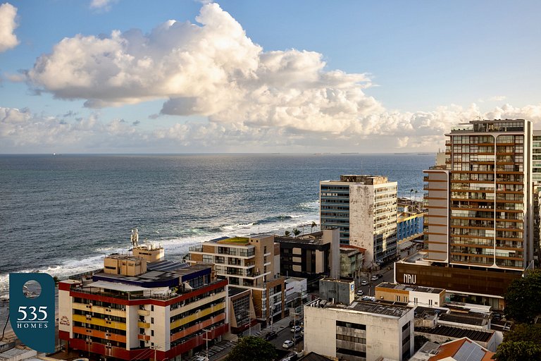 2 Quartos super equipado com vista mar na Barra