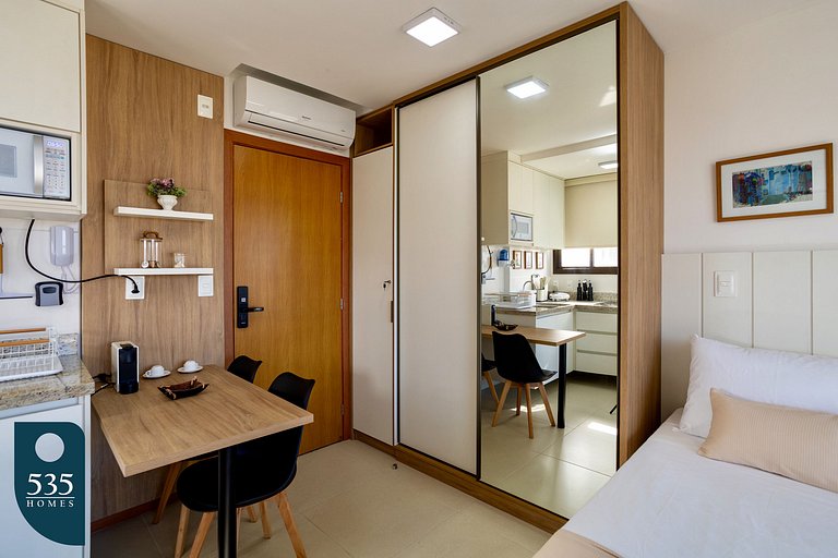 Studio moderno em bairro nobre próximo ao Shopping