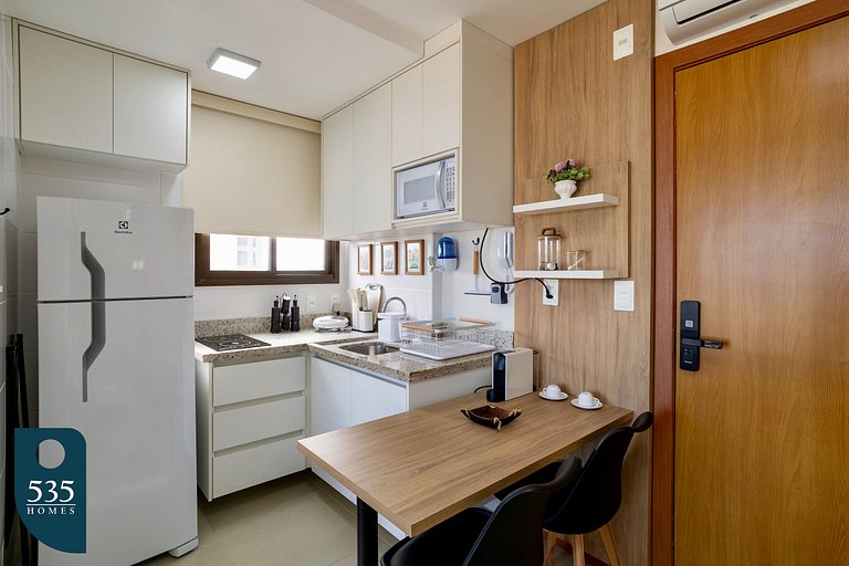 Studio moderno em bairro nobre próximo ao Shopping
