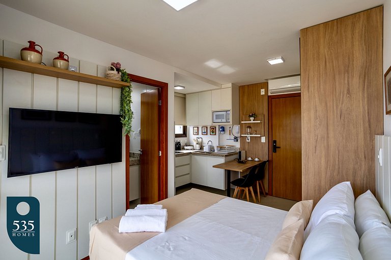 Studio moderno em bairro nobre próximo ao Shopping